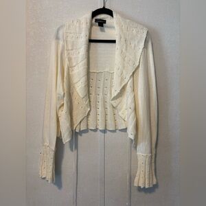 Lane Bryant  | Cream Knit Shrug | Size 18/20